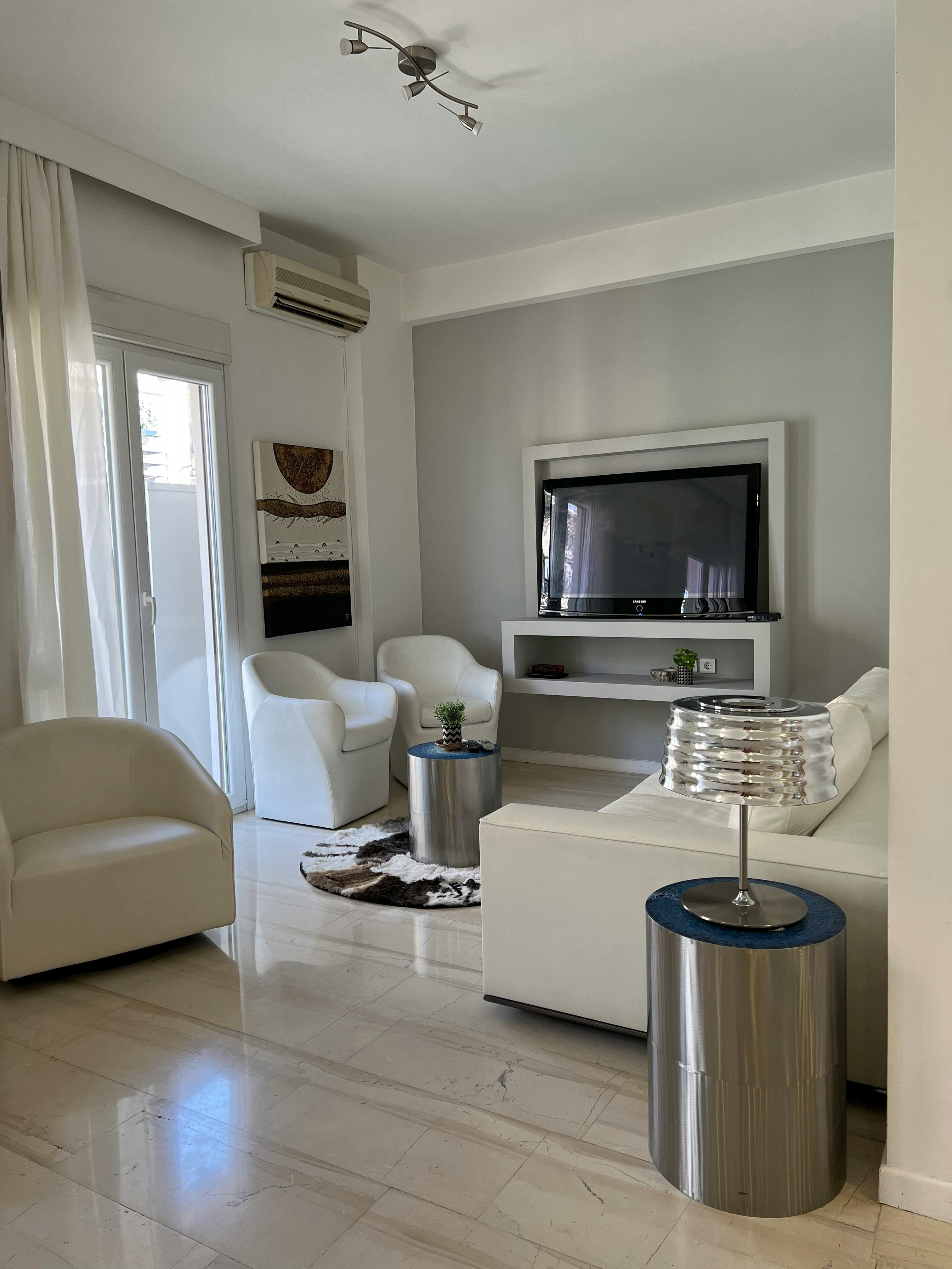 Freshly cleaned living room